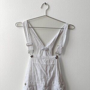 WeWoreWhat White Eyelet Overalls